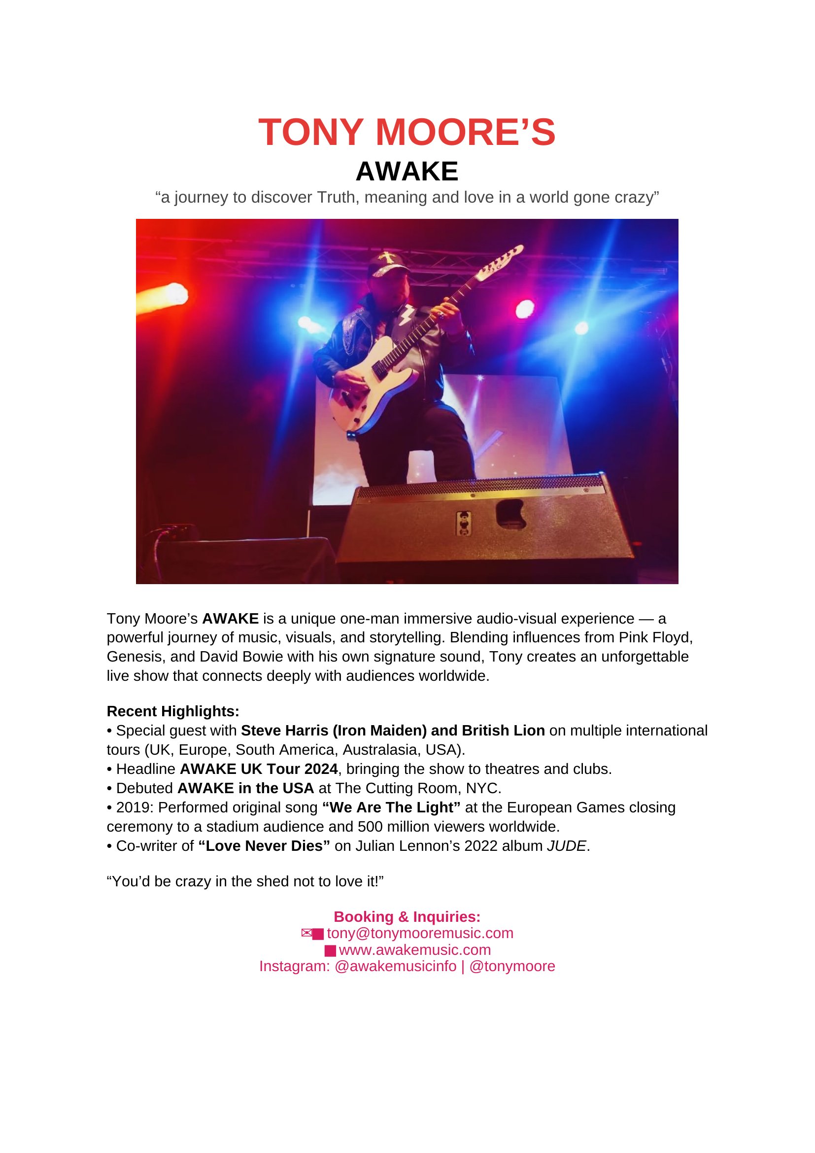 AWAKE ONE SHEET – HOME